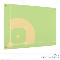 Campo di baseball su lavagna in vetro 45x60 cm