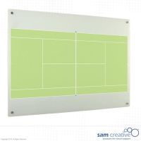 Campo di tennis su lavagna in vetro 60x90 cm