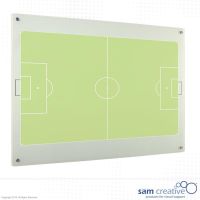 Campo di calcio su lavagna in vetro 45x60 cm