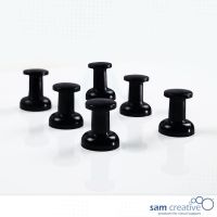 Spilli magnetici Jumbo, colori nero. Set da 6x
