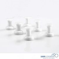 Spilli magnetici Jumbo, colori bianco. Set da 6x