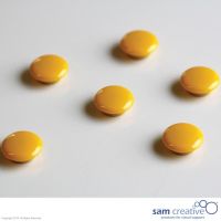 Set magneti per vetro 20 mm giallo
