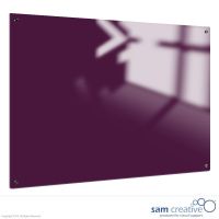 Lavagna in Vetro Solid Viola 90x120 cm